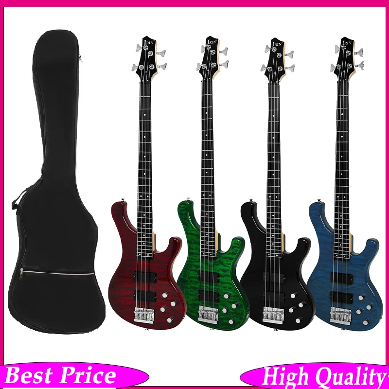 

Бас-гитара IRIN с активным звукоснимателем, 4 струны, 24 лада, гриф из клёна, электрическая бас-гитара, профессиональный струнный инструмент с чехлом