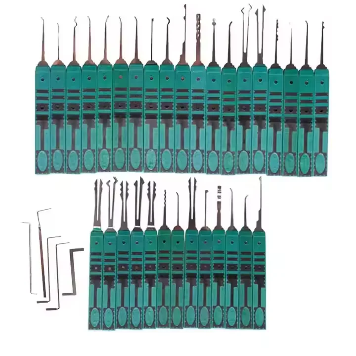 Superior Professional Locksmith Tools 32pcs Key Remover and Lock Pick Set Steel Plastic Metal Material