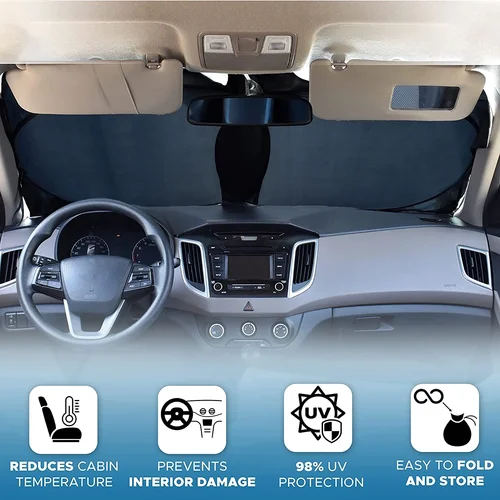 Imagen 2 del producto Para Subaru Crosstrek 2022 2023 2024 2025 cubierta parasol para parabrisas de coche ventana delantera parasol visera Auto Interior protección UV