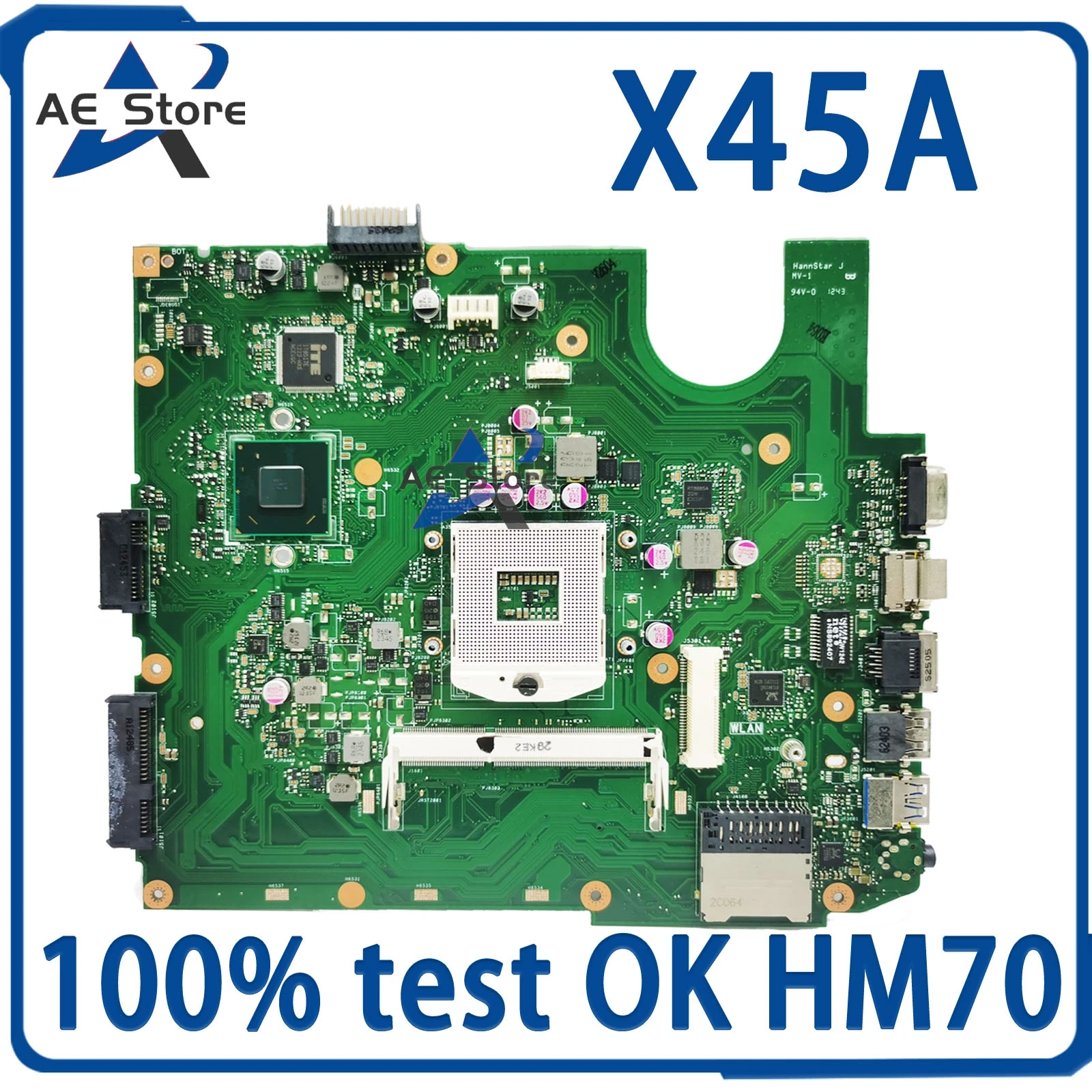 

X45A For ASUS laptop motherboard X45 mainboard 100% test OK HM70