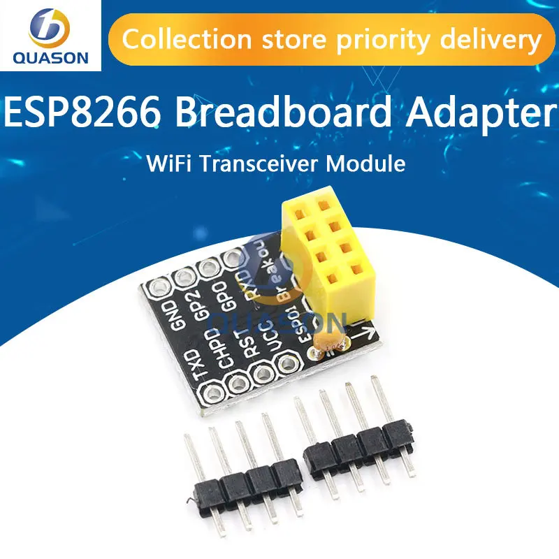 ESP8266 Breadboard Adapter for ESP-01 ESP-01S Model of the ESP8266 Serial To WiFi Transceiver Module Breakout UART Module