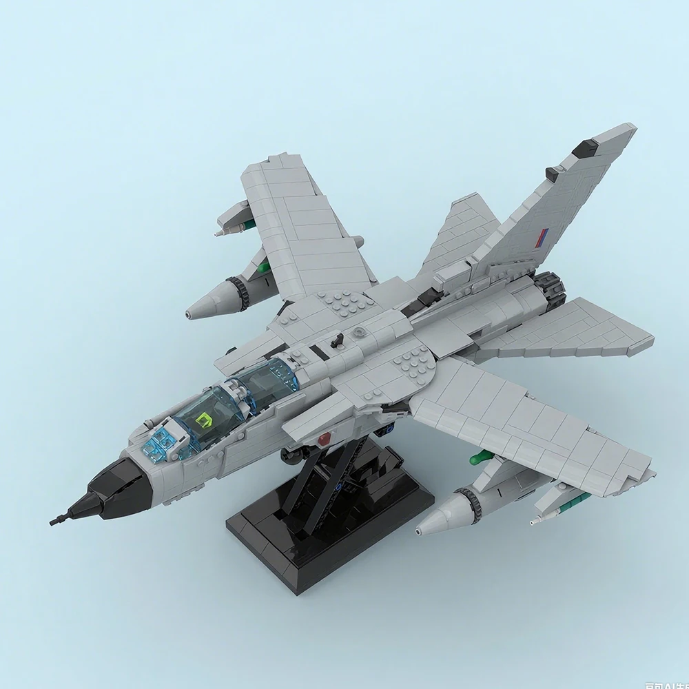 

Tornado GR современный военный истребитель, модель MOC, строительные кирпичи, военное оборудование, модульный подарок, праздник, сборка, детские игрушки, костюм