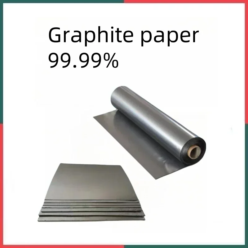 

1Pcs Customizable Size High Purity Graphite Paper 99.99% High Temperature Corrosion Resistant Electrode for Scientific Research