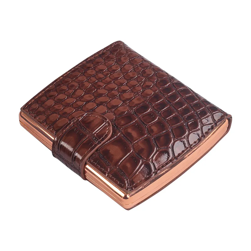 Classic Leather Cigarette Case for 10 Cigarete Box Holder for Men Gift Cigarette Cover Tobacco Pouch Smoking Accessories