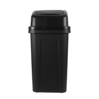 Large Capacity Shake Lid Trash Can 30L Grey White PP Material Kitchen Bathroom Bedroom Garbage Bin Compact Reusable