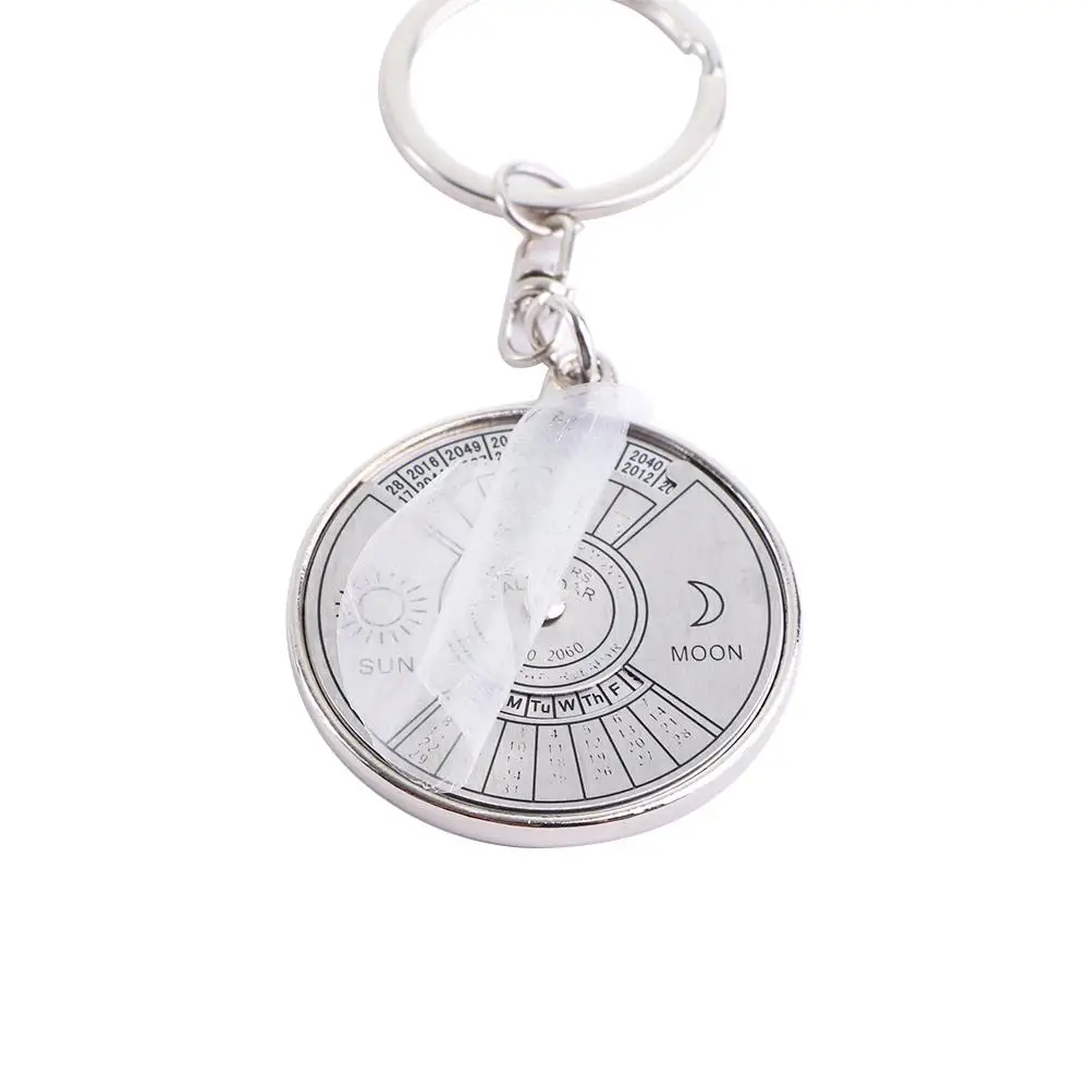 Metal Unique Creative Alloy From 2010 To 2060 50 Years Perpetual Calendar Keychain Keyring