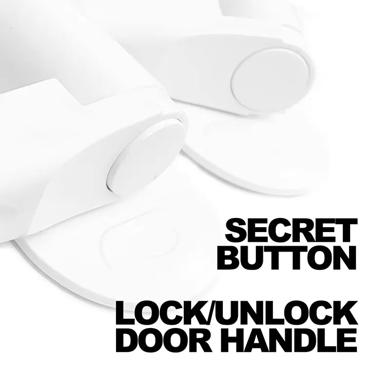 Multi-functional Door Lever Lock Childproof Door Lever Lock Rotation Proof Professional Door Adhesive Security Latch Universal