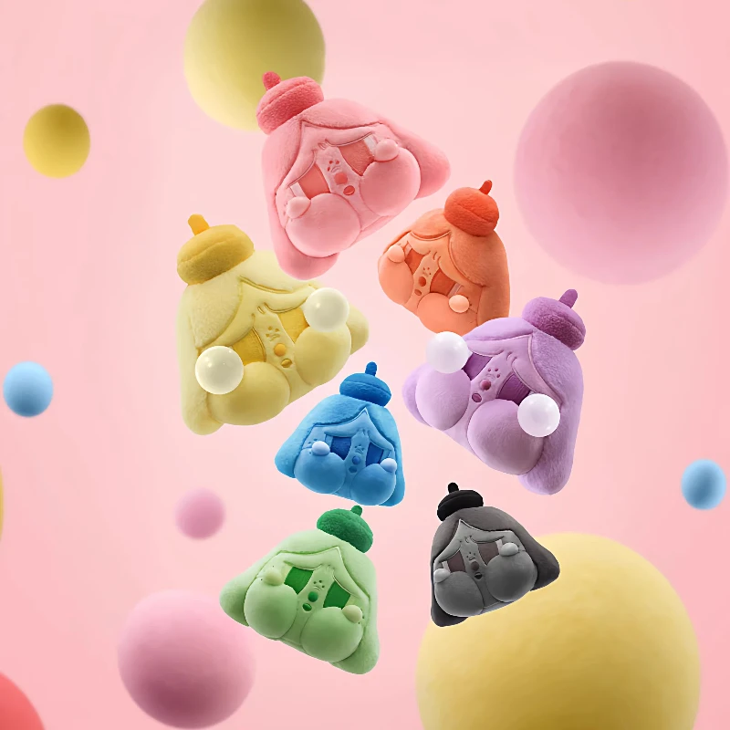 

POPMART Genuine Crybaby Tears Launch Project Series Vinyl Plush Keychain Blind Box Collectible Surprise Mystery Gift Trendy Toy