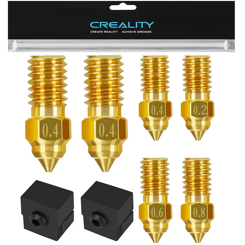 

Официальный комплект насадок Creality Ender3 V3 SE, высокотемпературные сопла экструдера с силиконовой крышкой для Ender5 S1/Ender7