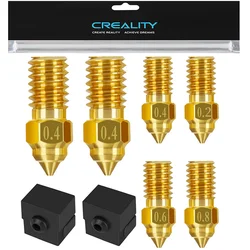 Creality Official Ender3 V3 SE Nozzle Kit,High-Temperature Resistance Extruder Nozzles with Silicone Cover for Ender5 S1/Ender7