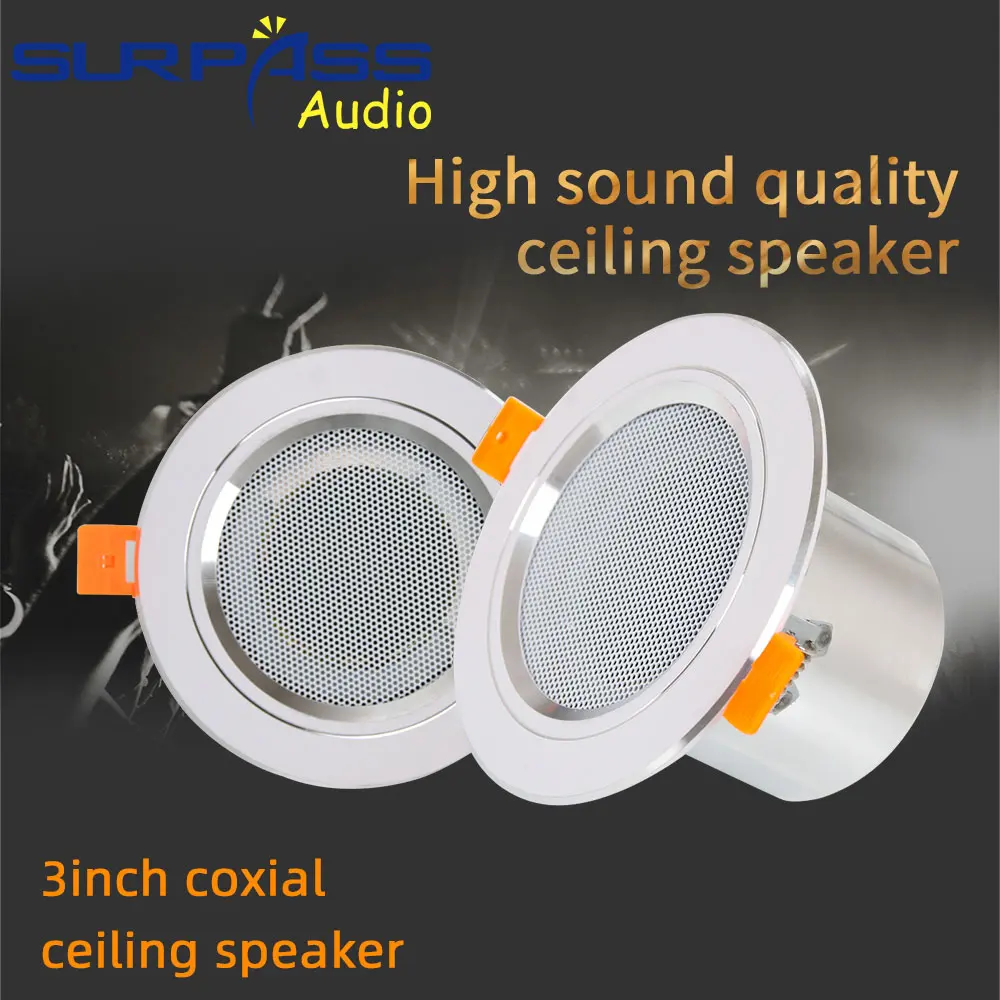 4 بوصة 20 واط بلوتوث صغير المنزل الذكي الجدار مكبر للصوت الصوت واضح وكامل PA خلفية الموسيقى سقف المتكلم نظام المسرح