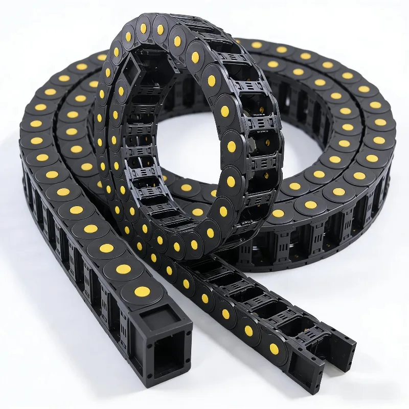 Industrial towed 45 * 60 mobile conveyor cable bracket 45x60 CNC lathe with nylon plastic cable drag chain