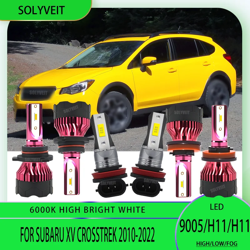 

LED 9005 H11 Front Car Headlamp HI/LO Kit Bright H11 Foglamp For Subaru XV CrossTrek 2010 2011 2012 2013 2014 2015 2016-2022