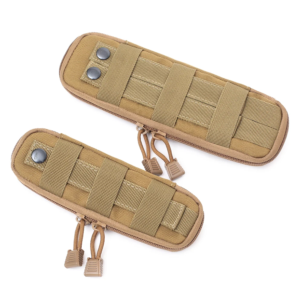 

1Pcs Tactical Accessory Bag Rugged Belt Pouch with Smooth Zipper for Cell Phone GPS Camera Small Gadget Storage Outdoor Sports