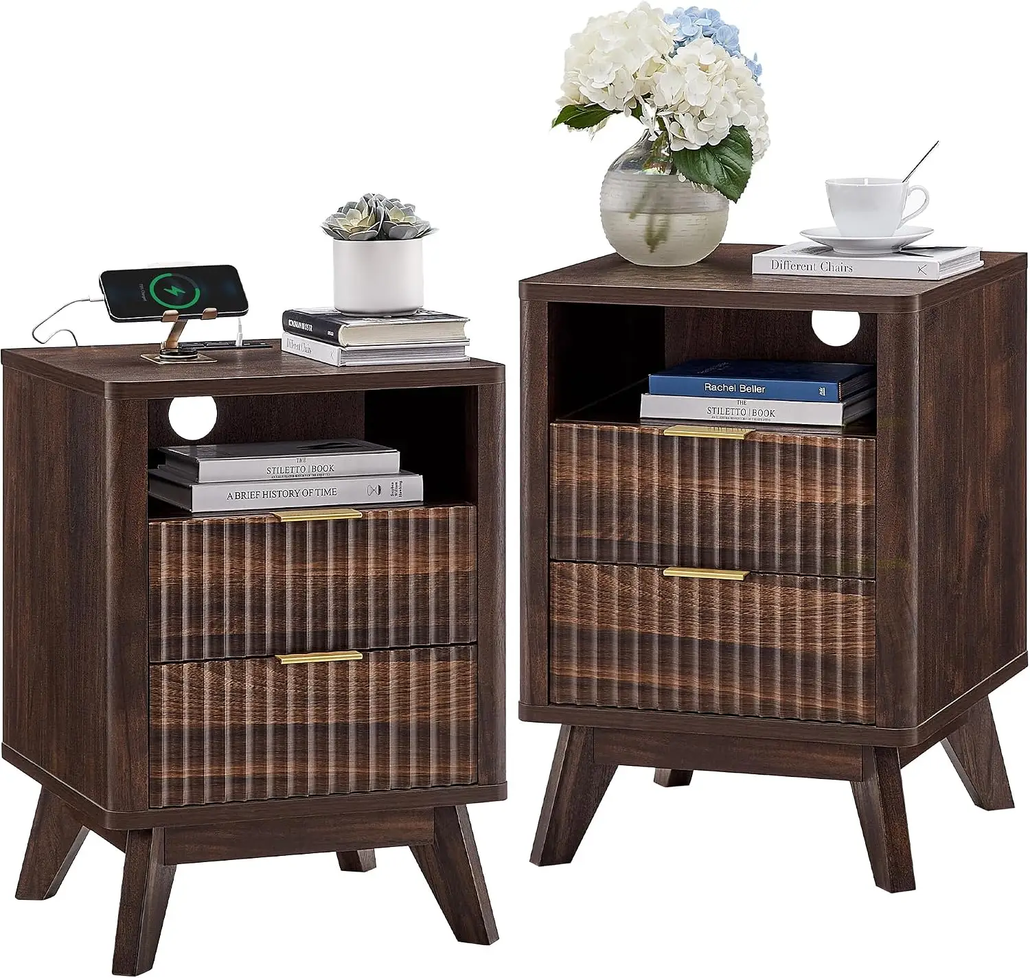 Fluted Marble Nightstands 9