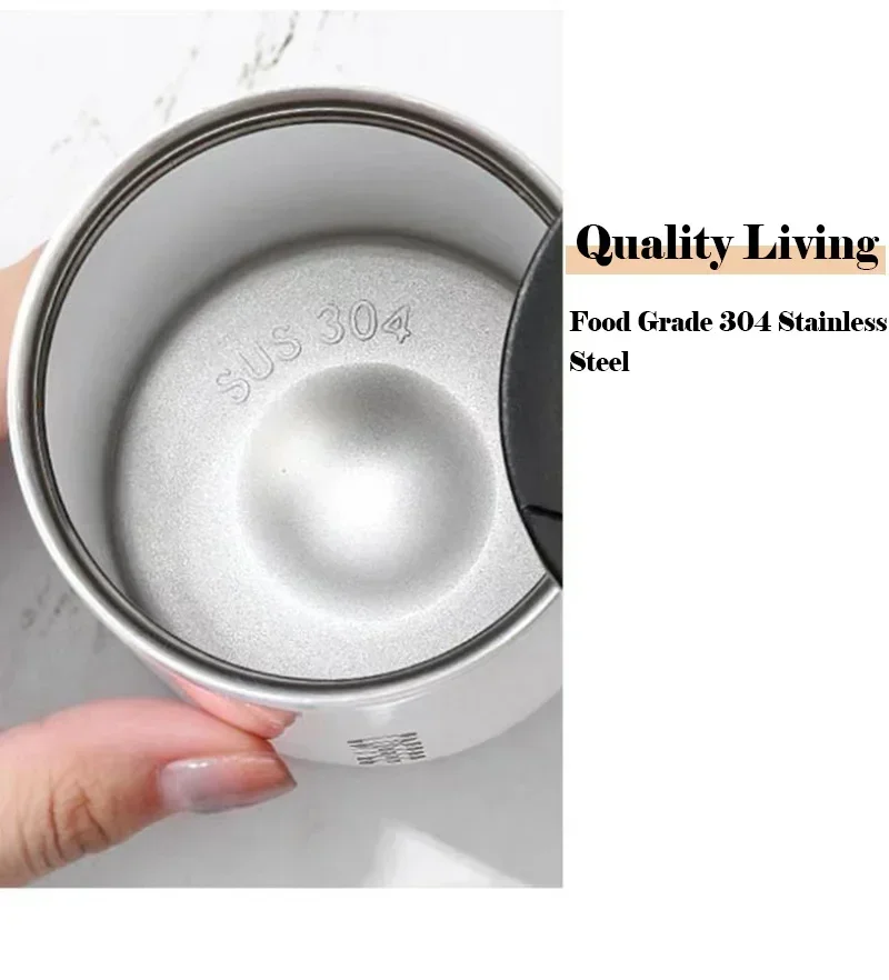 550ML Stainless Steel Coffee Thermos Bottle Thermal Mug Leakproof Car Vacuum Flasks Coffee Cup Travel Portable Insulated Bottles