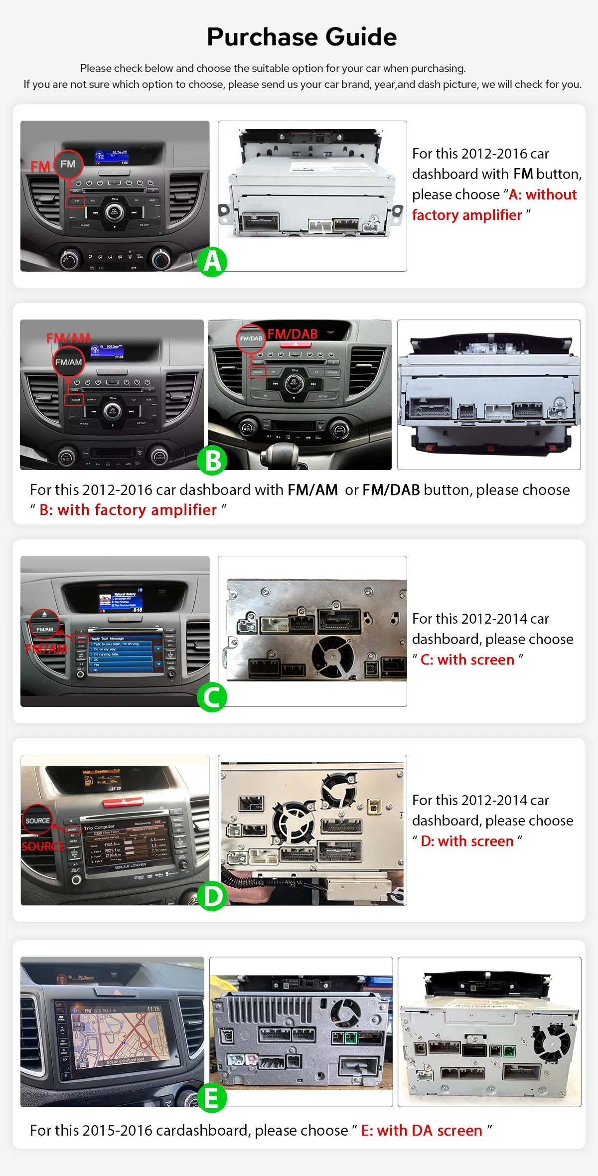 JOYING Newest Auto Android Plug And Play Car Radio Stereo 10.1”Car Video Player For Honda CRV 2012-2016 Support Factory Camera