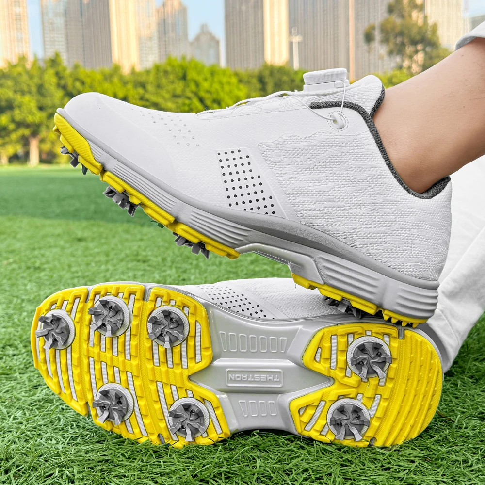 

Waterproof Golf Shoes Men Golf Sneakers Size 39-49 Footwears Anti Slip Gym