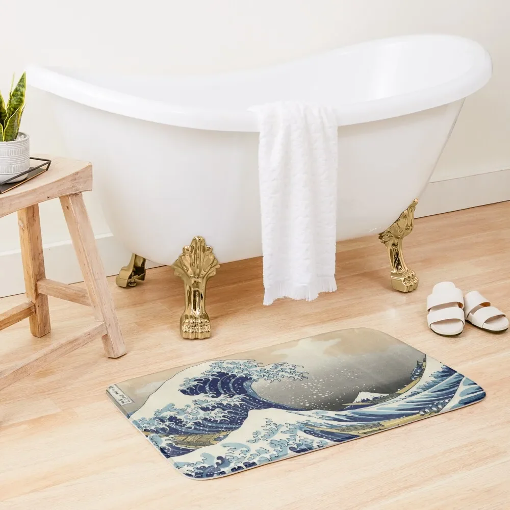 The Great Wave off Kanagawa, The Wave Bath Mat Bathrooms Accessories Novelties Carpet Rug Mat