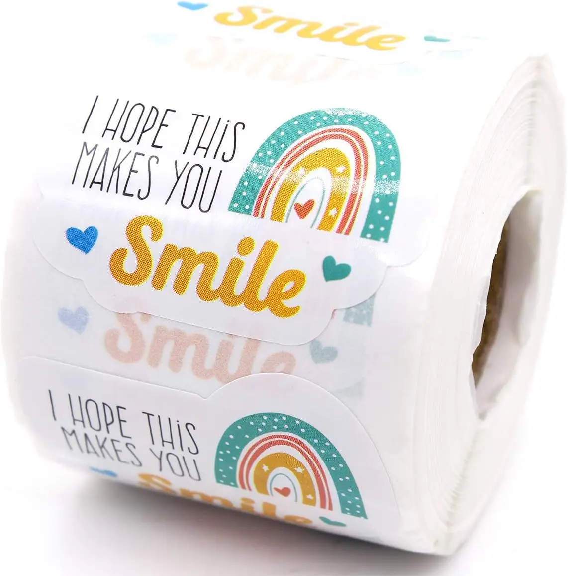 250Pcs 1.4*1.8in Rainbow Thank You for Your Purchase Decorative Order Stickers Handmade Stickers, Small Business Stickers, Envelope Sealing Stickers, Thank You for Your Purchase Stickers, Gift Decoration Adhesive Labels - view 3