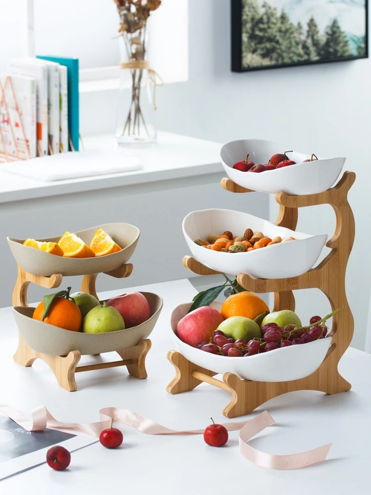 Kitchen Accessories Plastic Multi-layer Fruit Storage Tray Cake Rack Home Party Dessert Rack Snack Rack Bowl  Wedding Decoration