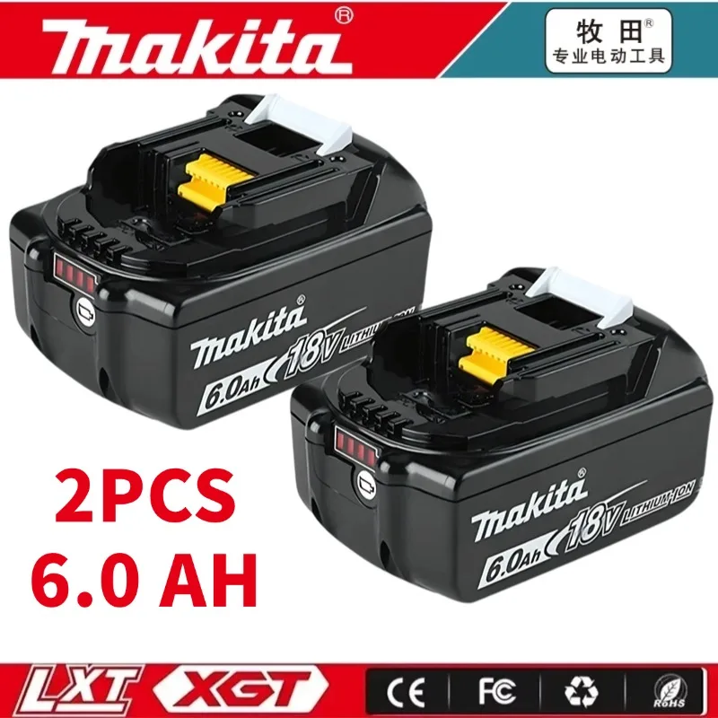 

Original Makita 18V Battery 6.0Ah for makita18v tools drill Replacement Batteries BL1830B BL1850B BL1860B BL1815 BL1830 BL1840