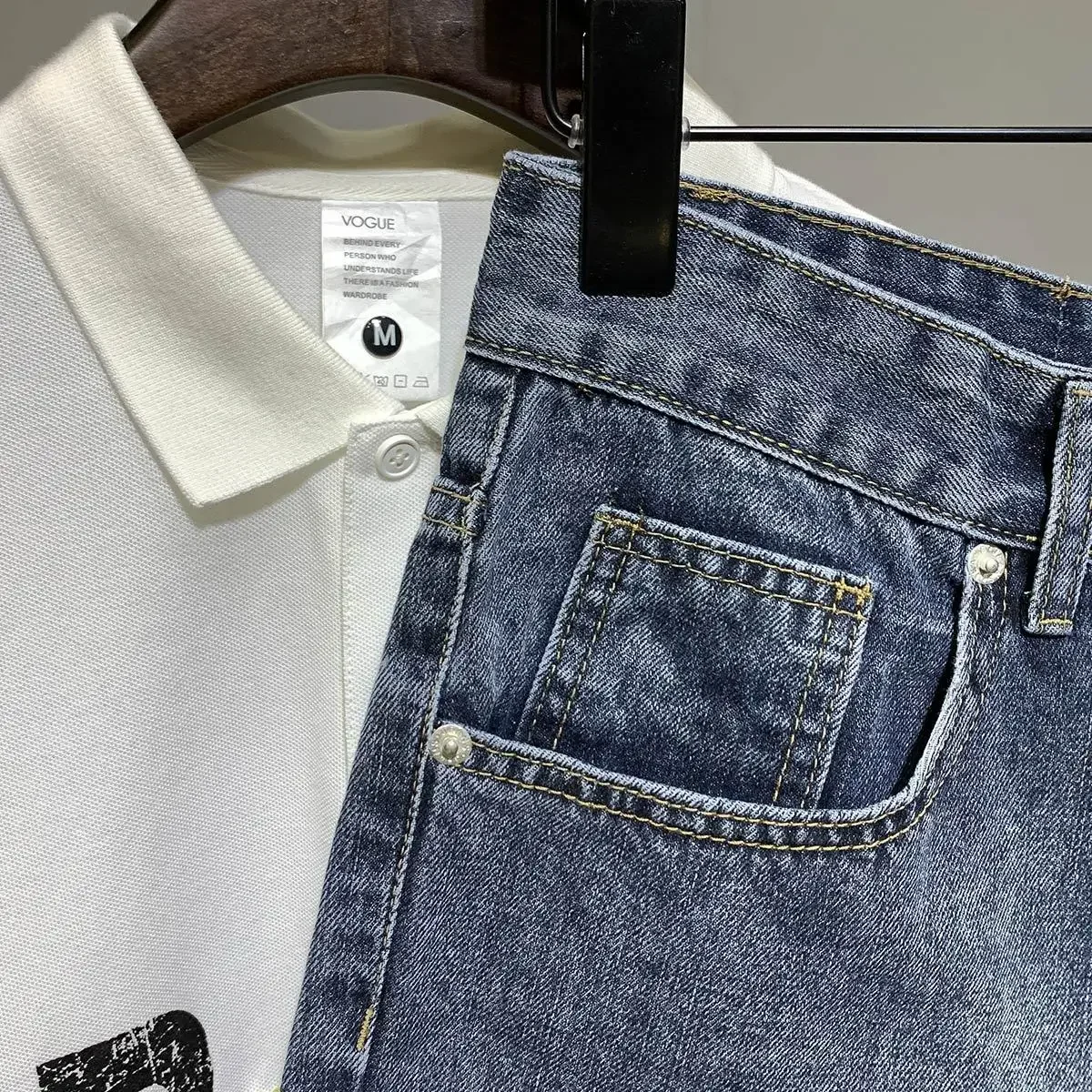 Pantaloncini di jeans skinny da uomo neri Cargo Pantaloni jeans corti slim da uomo Harajuku Xl con jorts in difficoltà di lusso estivo premium