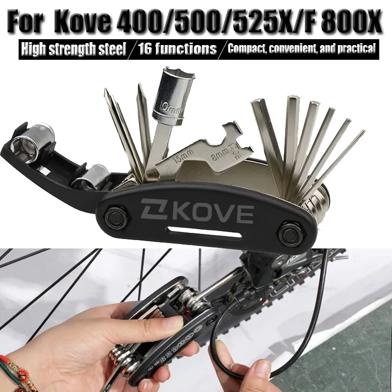 

Многофункциональный ключ-мультитул 16-в-1 для мотоциклов Kove 400/500/525X/F 800X 400X 500X 525F 400F, инструмент для ремонта мотоциклов