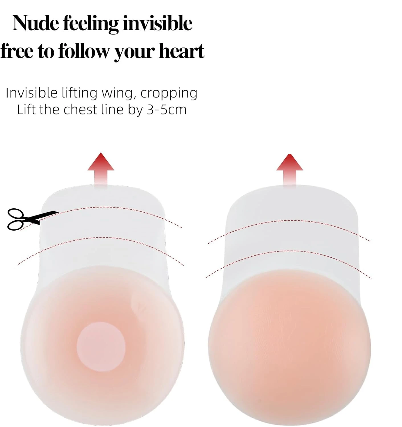 Sticky Silicone Breast Lift Patch - Adhesive Bra For Large Breasts InvisibleLift Tape