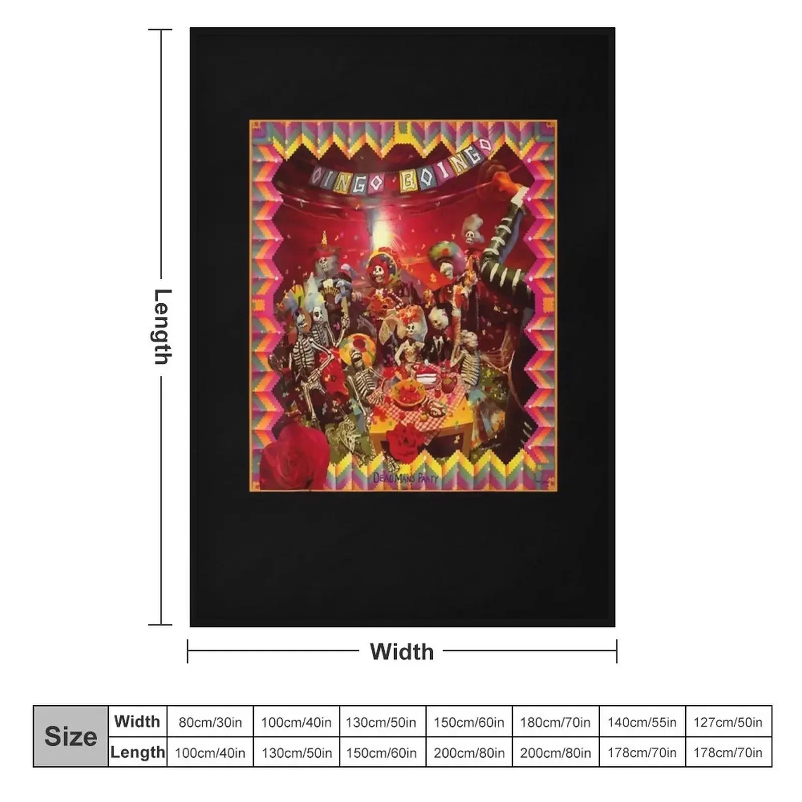 Gift Idea Oingo Boingo Dead Mans Party Gifts For Birthday Throw Blanket Beautifuls Thins Blankets