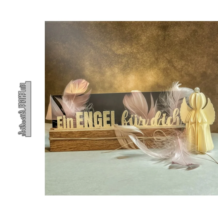 2026 nova frase alemã ein engelür dik corte de metal dados para diy scrapbooking cartão fazendo estêncil gravação artesanato decoração
