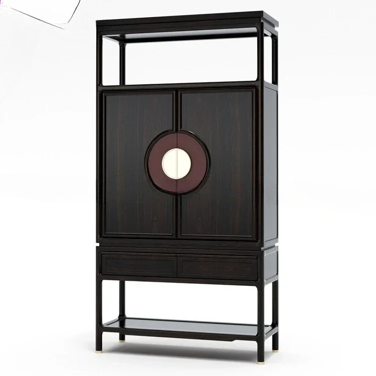 Ancient shelf bookcase combination office So lid wood bookshelf Layer shelf Shelf Wine ca binet Tea