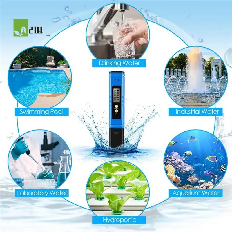

A21Q -Digital Water Quality Tester 0.01 High Accuracy Compact Size PH Tester For Pools Aquariums Drinking Water