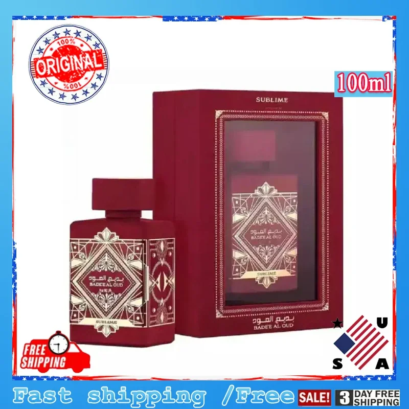 Caja de regalo para hombres 100ml Perfume para hombres Fragancia encantadora árabe Oud Badal Wood Perfume de larga duración Perfume de larga duración