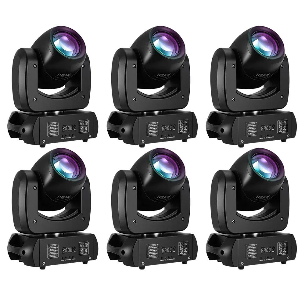 

6PCS 120W LED Beam 7r Moving Head Light LED Strobe Lights DMX & Auto-Operation Stage Light For DJ Show KTV Christmas Party