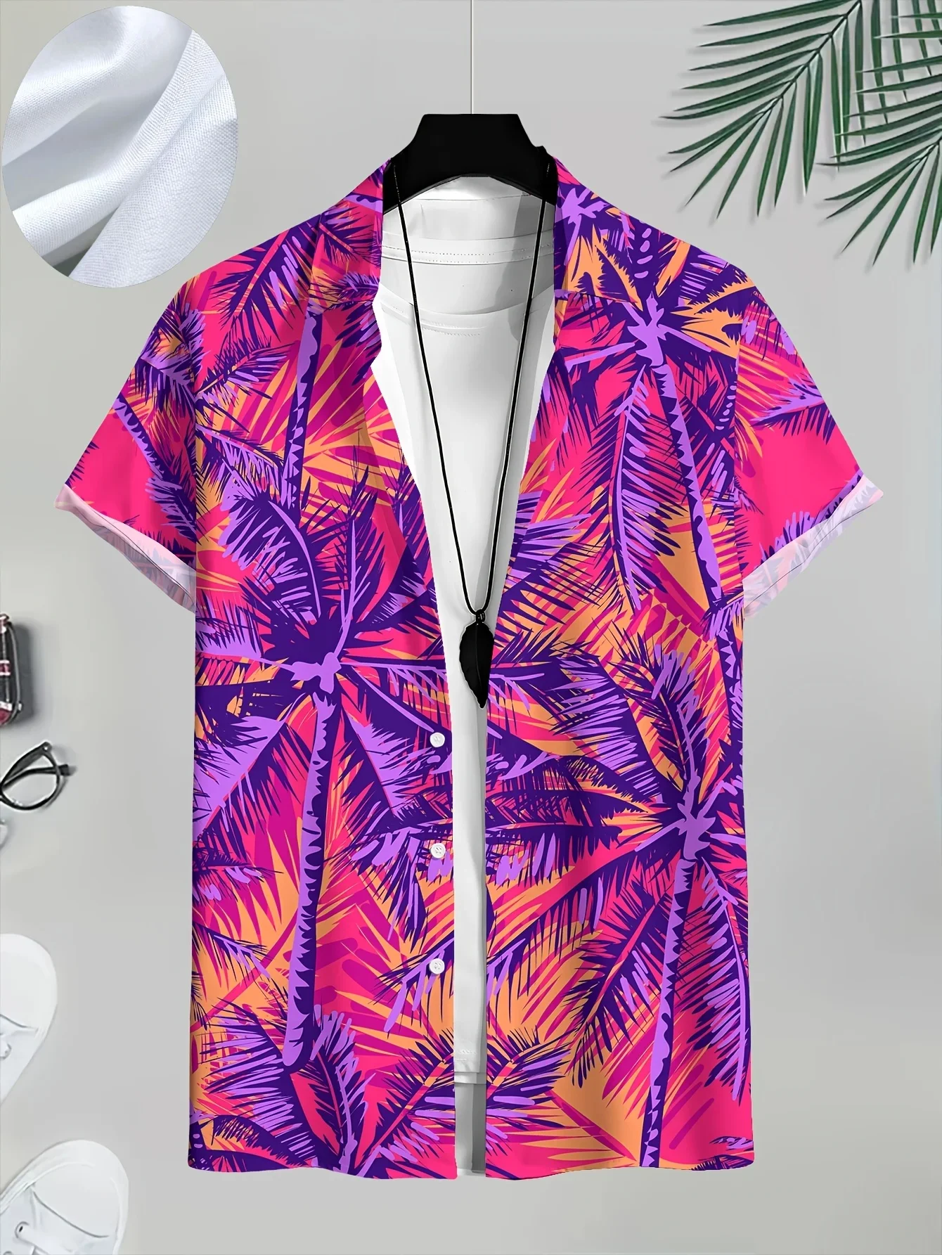 Multi Styles Summer Basic Black Yellow Rose Hawaiian Shirt Male Single Breasted Slim Outdoor Daily Shirts