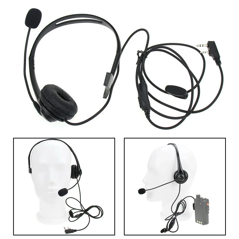 Reliable 2 Pin Microphone Headset for For KENWOOD 3100 3101 3102 3107 and For Baofeng UV 5R 5RA 5RA+ 5RB 5RC 5RD