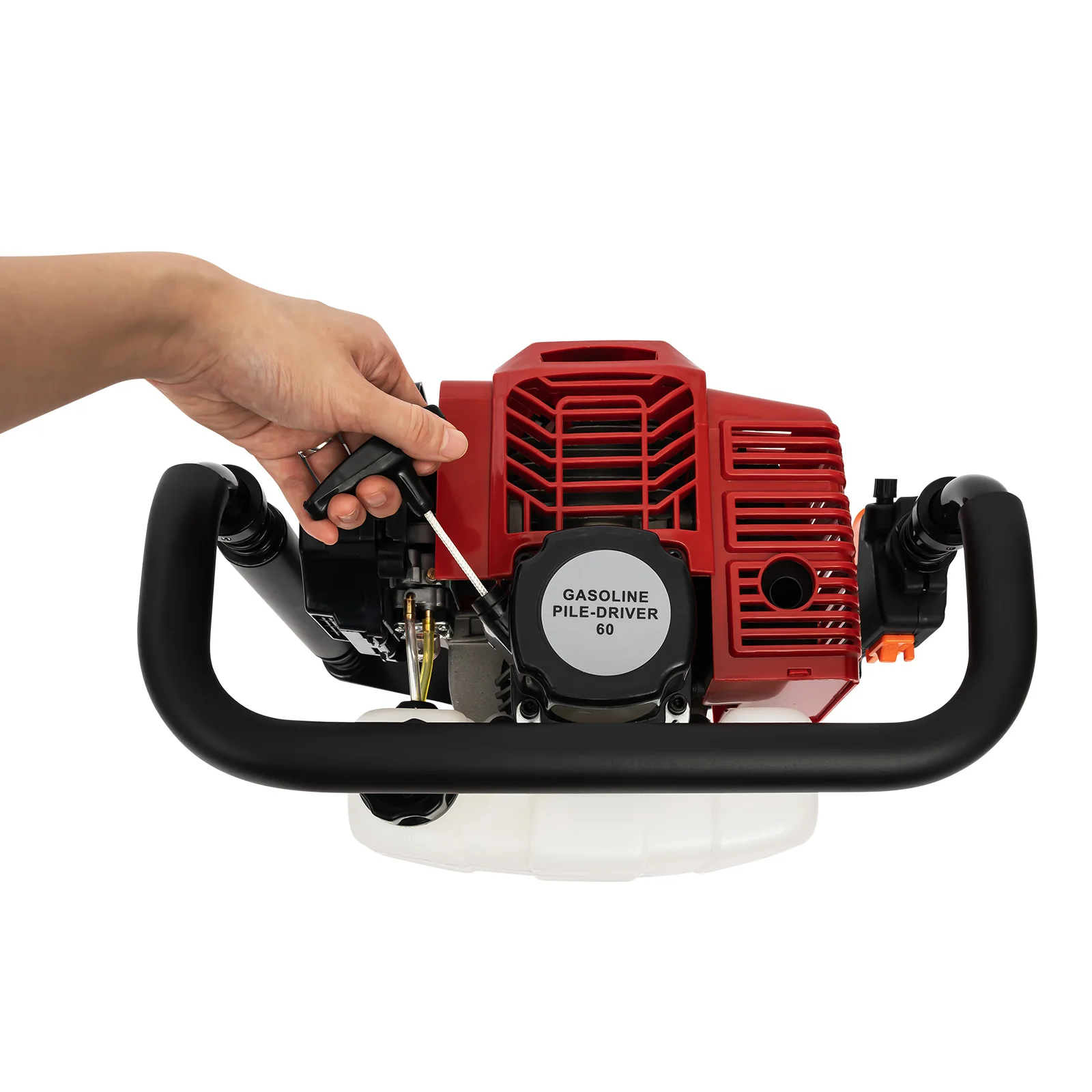 52cc Two-stroke Pile Driver with Anti-slip Handle Gardening Tool for Star Pickets and Pipe Driving