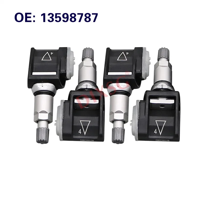 4Pcs Tire Pressure Monitor Sensor 13598787 TPMS Sensor For Cadillac Chevrolet GMC Genuine 433MHz Car TPMS Sensor