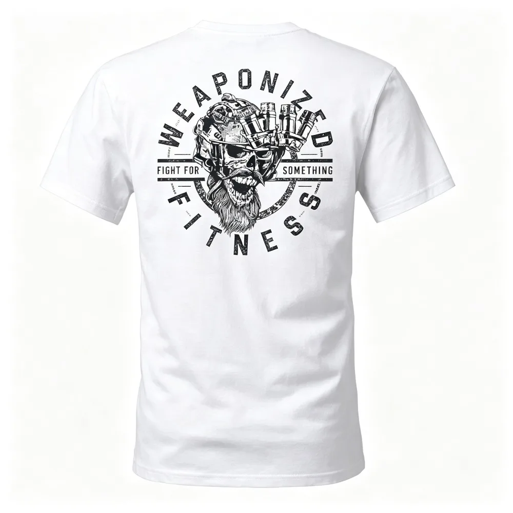 2026 New American Trend Military Fan Tactical Graphic Tee for Summer, Round Neck Short Sleeve Casual Streetwear T-shirt