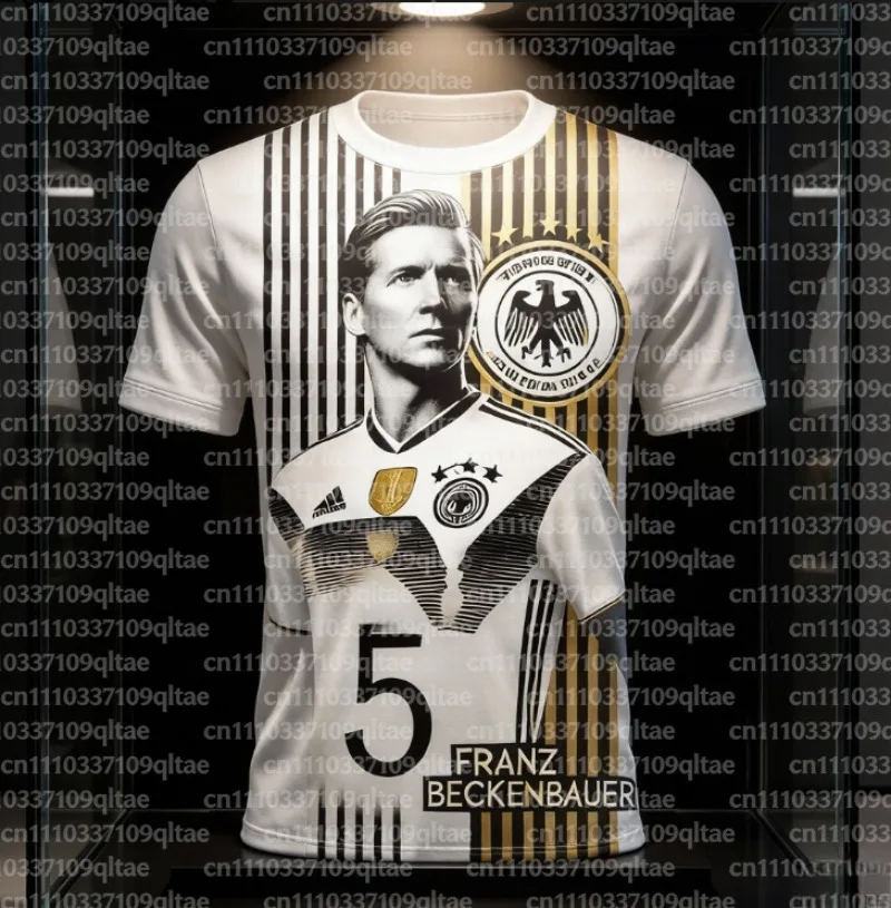 New Arriavl CHATGPT Design Special Edition Luxury Short Sleeve Franz Beckenbauer 5 Germany Soccer Jersey T Shirt FamilyMatching