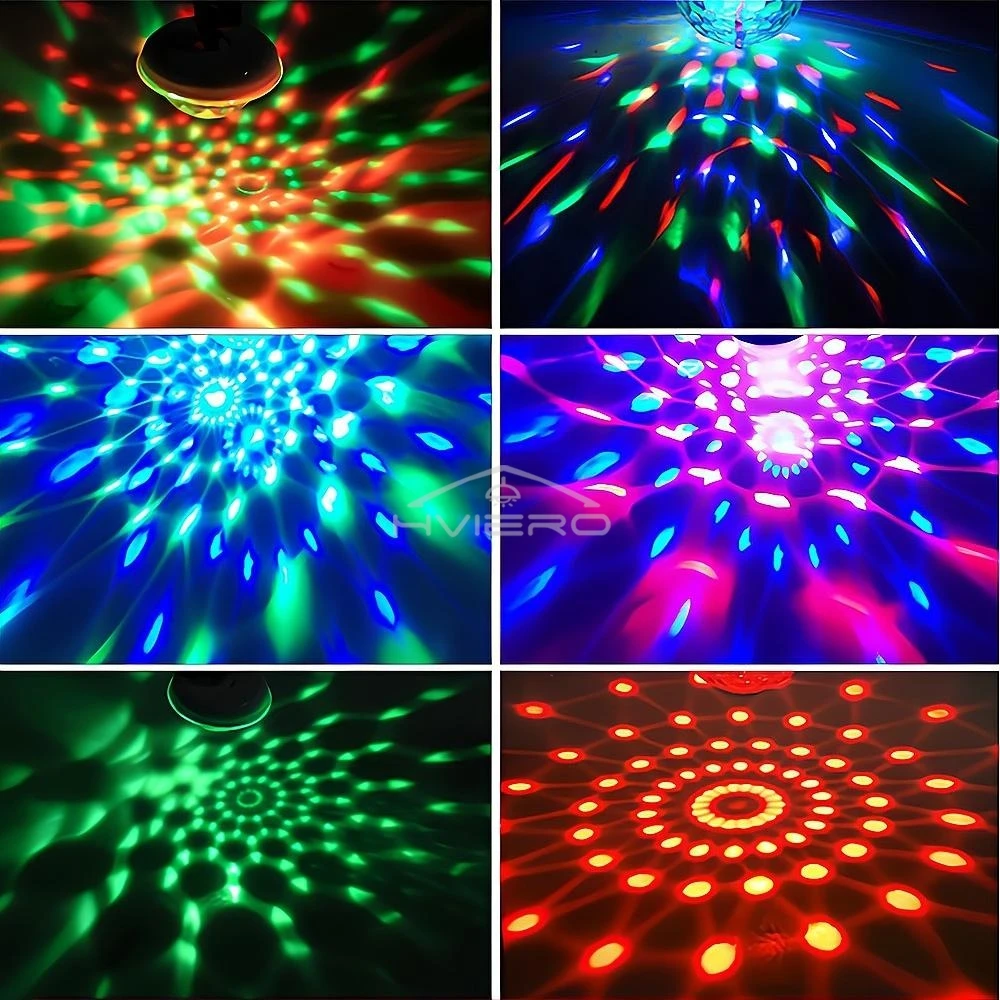1Pcs Car Led Auto USB Ambient Light DJ RGB Mini Colorful Music Sound USB-C Interface for Apple Holiday Party Karaoke Atmospheric