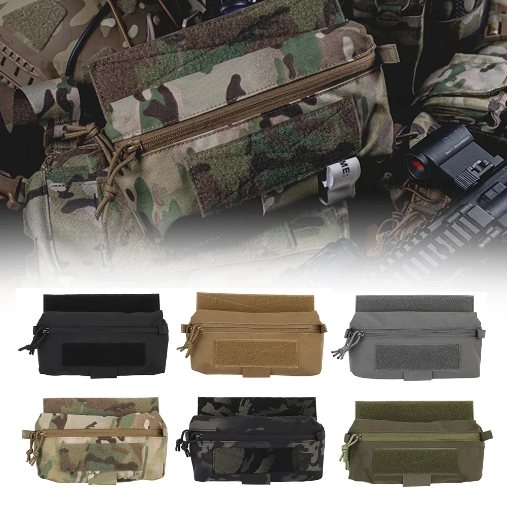 New Tactical Vest Dangler Drop Pouch Multifunctional Nylon Fabric Storage Mini Abdominal Dump Drop Pouch Fanny Pack