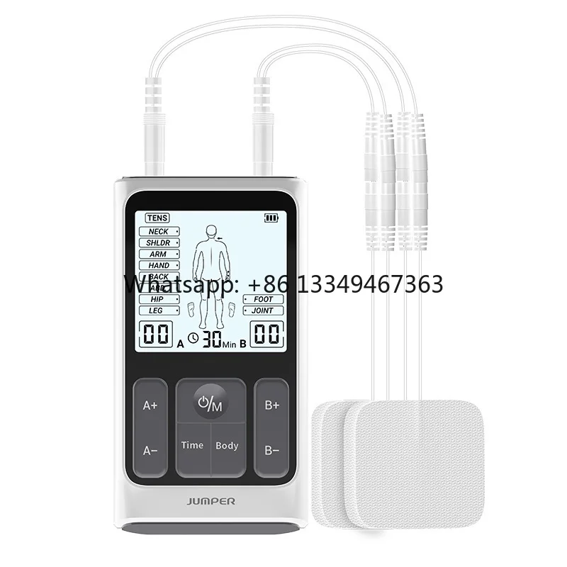 Channel Digital Muscles Stimulator Relief the Pain EMS Massage TENS Machine
