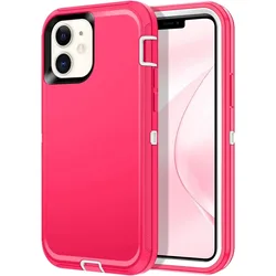 Hybrid Case Cover for iPhone 11 12 13 14 15 16 ProMax Shockproof Rugged Protection Armor Heavy Duty 3-Layer Durable Cover Case
