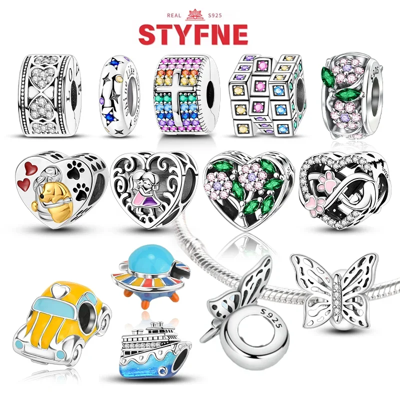 Silver-Plated Hollow Butterfly Wing Charms Beads Fit Original Bracelets Bag Keychain Charms Beads Pendant Diy Women Jewelry Gift