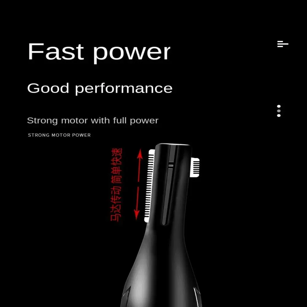 Pemangkas Alis Elektrik Dapat Dilepas Alat Penghilang Rambut Anti Gores Dapat Diputar Pisau Cukur Wajah Elektrik Sakelar Tekan Serbaguna