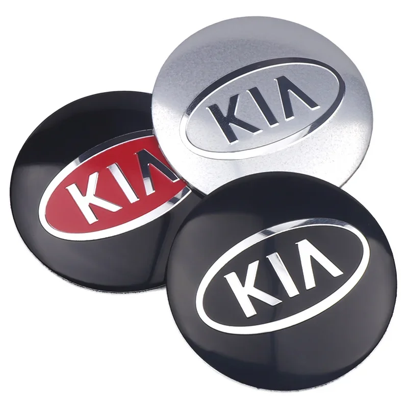 

4Pcs Car Wheel Center Hub Caps Sticker KIA Logo Badge Rim Cover Emblem Decal For KIA Ceed Sorento K5 Rio Sportage Soul Picanto K