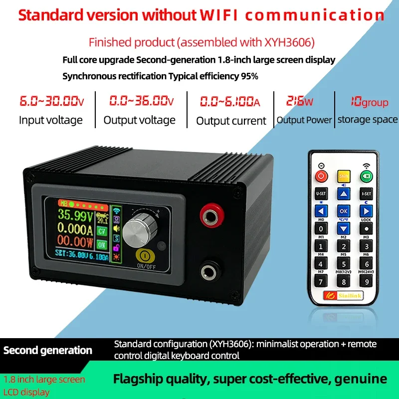 Finished XYH3606 DC DC Boost Buck Converter CC CV 0-36V 6A Power Module Adjustable Regulated laboratory power supply 12V 24V