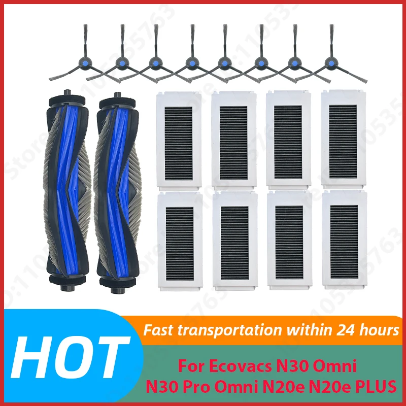 

For Ecovacs N30 Omni N30 Pro Omni N20e N20e PLUS Robot Vacuum Cleaning Tools Main Side Brush Filter Accessories